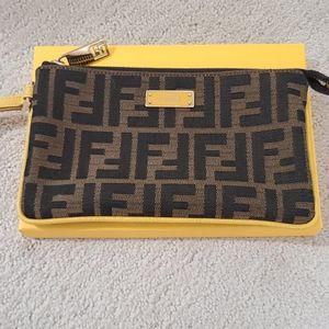 Fendi Zucca Wrist Bag. LIKE NEW